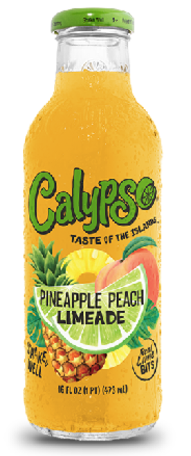 Drinks Calypso Pineapple Peach Limeade NPM 16oz 12