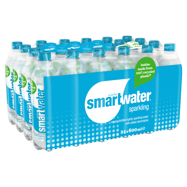 Glaceau Smartwater Sparkling 600ml x 24 (Bottle)