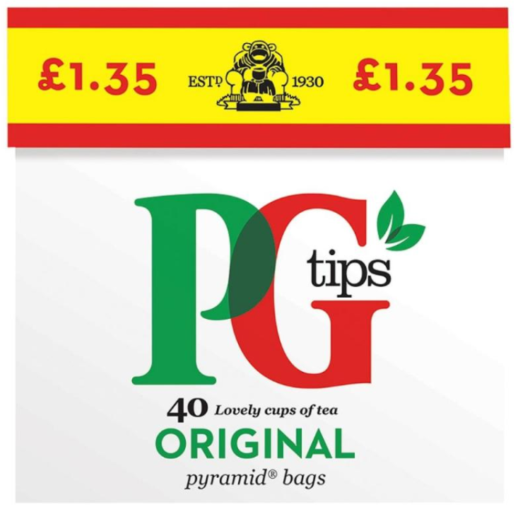Groceries Tea PG Tips PM 1.35 40s 6