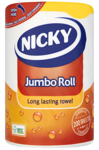[Kitc-All-SE-6941] Kitchenware Kitchen Roll Nicky Jumbo NPM - 12