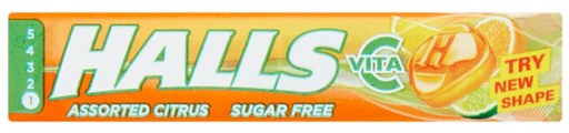 [Loze-All-SE-6962] Lozenges Halls Assorted Citrus Sugar Free NPM 32g 20