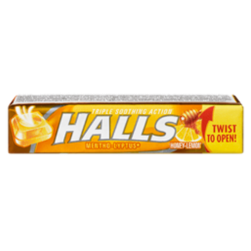 [Loze-All-SE-6987] Lozenges Halls Honey Lemon NPM 670g-33.5g 20