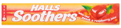 [Loze-All-SE-6978] Lozenges Soothers-Halls Peach and Raspberry NPM 45g 20