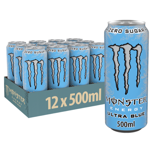 [Mons-All-SE-7033] Monster Ultra Blue 500ml x 12 (Can)