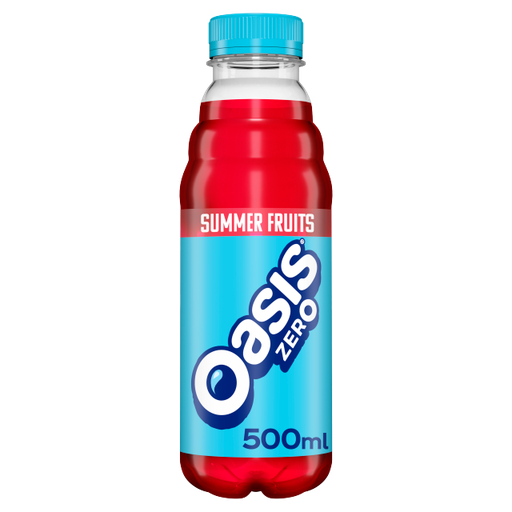 [Oasi-All-SE-7107] Oasis Summer Fruits ZERO 500ml x 12 (Bottle)