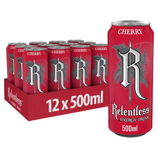 [Rele-All-SE-7189] Relentless Cherry 500ml x 12 (Can)