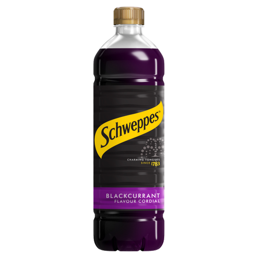 [Schw-All-SE-7221] Schweppes Blackcurrant Cordial 1L x 12 (Bottle)