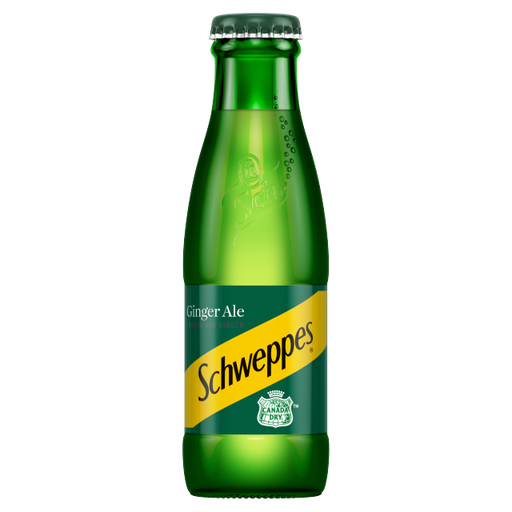 [Schw-All-SE-7235] Schweppes Canada Dry Ginger Ale 125ml x 24 (Glass)