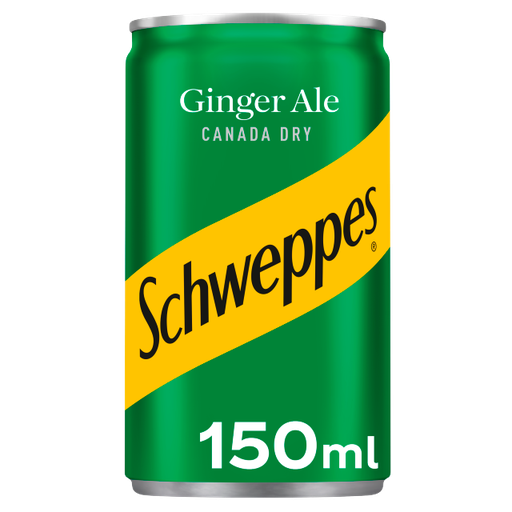 [Schw-All-SE-7213] Schweppes Canada Dry Ginger Ale 150ml x 24 (Can)