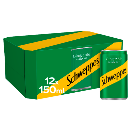 [Schw-All-SE-7219] Schweppes Canada Dry Ginger Ale 150ml x 2x12pk (Can)