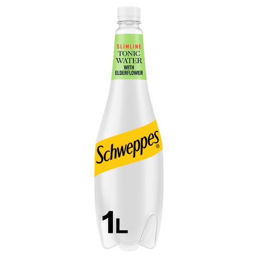 [Schw-All-SE-7249] Schweppes Tonic Elderflower 1L x 6 (Bottle)