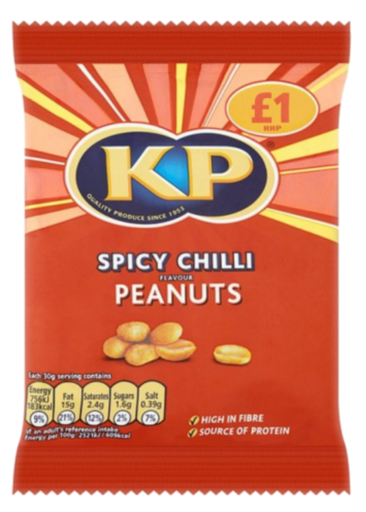 [Snac-All-SE-7325] Snacks KP Chilli Peanuts PM 1.00 65g 12