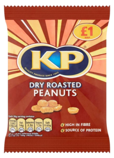 [Snac-All-SE-7326] Snacks KP Dry Roasted Peanuts PM 1.00 65g 12