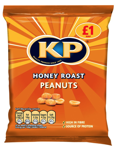 [Snac-All-SE-7327] Snacks KP Honey Roast Peanuts PM 1.00 65g 12