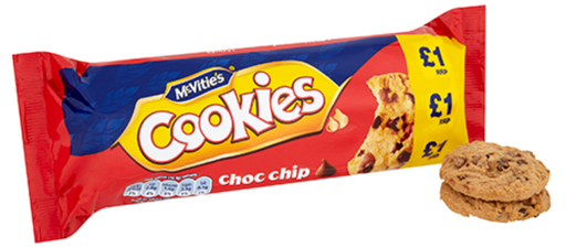 [Snac-All-SE-7420] Snacks McVities Cookies Choc Chip PM 1.00 150g 12