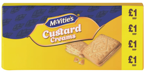 [Snac-All-SE-7319] Snacks McVities Custard Creams PM 1.00 - 12