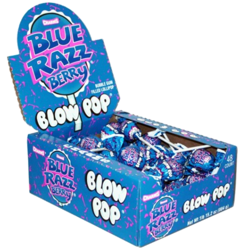 [Swee-All-SE-7575] Sweets & Candy Blow Pops Blue Razz Berry NPM 18g 576