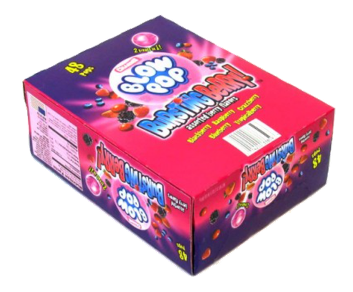[Swee-All-SE-7576] Sweets & Candy Blow Pops Bursting Berry NPM 18g 48