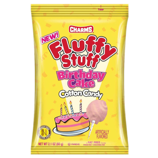 [Swee-All-SE-7606] Sweets & Candy Charms Fluffy Stuff Birthday Cake Cotton Candy  NPM 60g 24