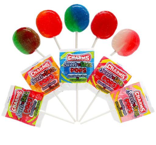 [Swee-All-SE-7611] Sweets & Candy Charms Pop Sweet & Sour Lollipops NPM 17g 576
