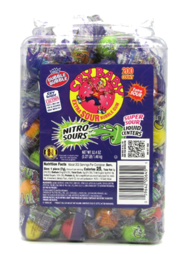 [Swee-All-SE-7637] Sweets & Candy Cry Baby Jar Nitro Sour Gum NPM 1077g 8