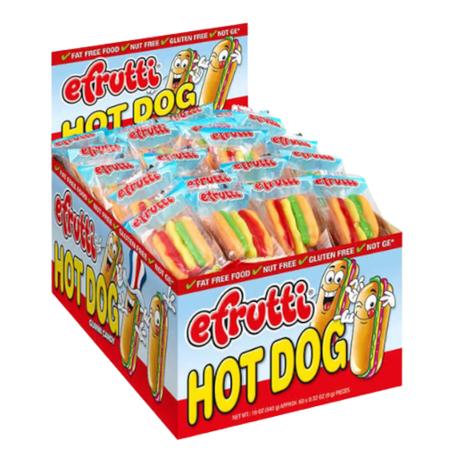 [Swee-All-SE-7663] Sweets & Candy Efrutti Gummi Hot Dog NPM 9g 60
