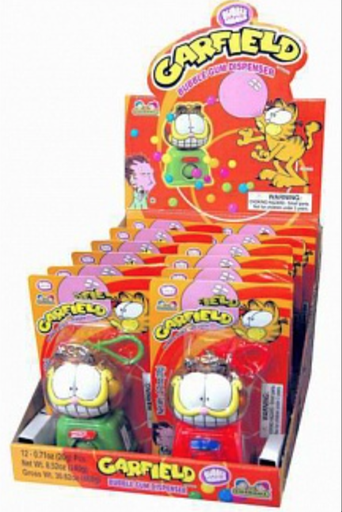 [Swee-All-SE-7677] Sweets & Candy Garfield Bubble Gum Dispenser NPM 20g 144