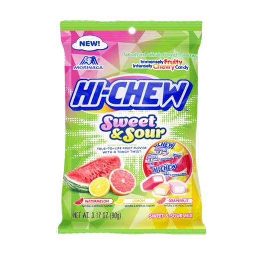 [Swee-All-SE-7722] Sweets & Candy Hi Chew Sweet & Sour Mix Peg Bag NPM 90g 6