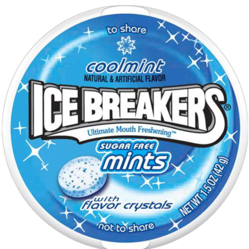 [Swee-All-SE-7761] Sweets & Candy Ice Breakers Mints Coolmint NPM 43g 8