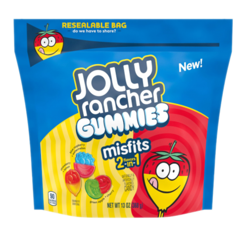 [Swee-All-SE-7791] Sweets & Candy Jolly Rancher Gummies Misfits 2 in 1 NPM 368g 8