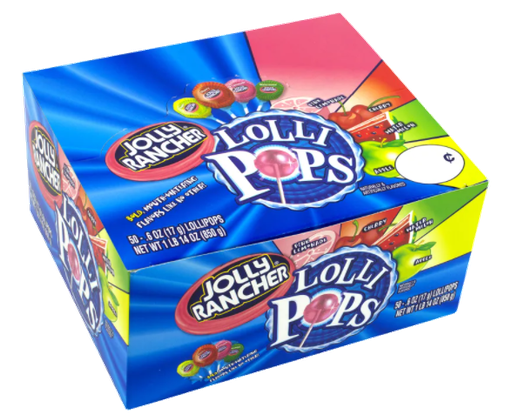 [Swee-All-SE-7801] Sweets & Candy Jolly Rancher Lollipops NPM 17gm 50s 1
