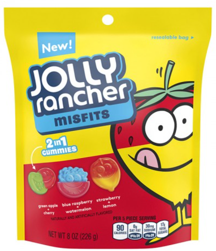 [Swee-All-SE-7802] Sweets & Candy Jolly Rancher Misfits 2 in 1 Gummie SUP  NPM 226g 9