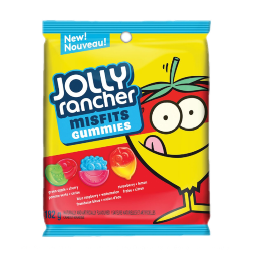 [Swee-All-SE-7804] Sweets & Candy Jolly Rancher Misfits Gummies Assorted Original NPM 182g 10