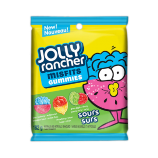 [Swee-All-SE-7805] Sweets & Candy Jolly Rancher Misfits Gummies Assorted Sour NPM 182g 10