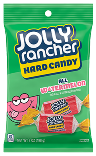 [Swee-All-SE-7826] Sweets & Candy Jolly Rancher Watermelon Peg Bag NPM 198g 12