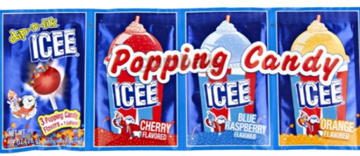 [Swee-All-SE-7842] Sweets & Candy KoKo's Icee Popping Candy & Lollipop NPM 28g 96