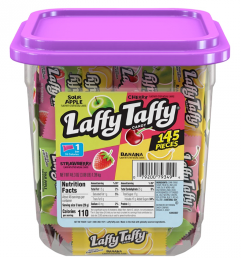 [Swee-All-SE-7864] Sweets & Candy Laffy Taffy Assorted Mini's Tub NPM 145s 8
