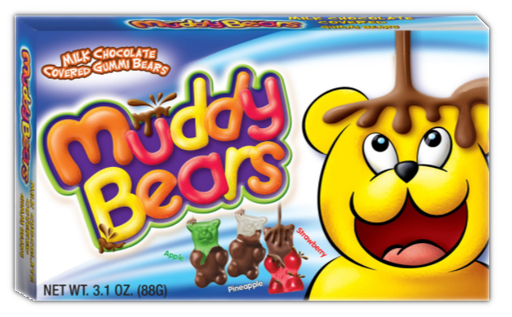 [Swee-All-SE-7960] Sweets & Candy Muddy Bears Chocolate Gummi Bears NPM 87g 12