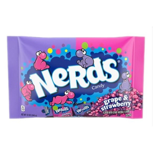 [Swee-All-SE-7966] Sweets & Candy Nerds Grape Strawberry NPM 340g 12
