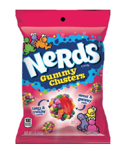 [Swee-All-SE-7967] Sweets & Candy Nerds Gummy Clusters Peg Bag NPM 142g 12