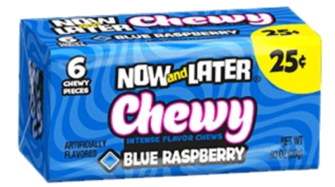 [Swee-All-SE-8002] Sweets & Candy Now & Later Chewy Blue Rasperry NPM 26g 24