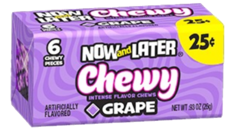 [Swee-All-SE-8006] Sweets & Candy Now & Later Chewy Grape NPM 26g 24
