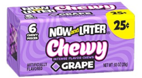 [Swee-All-SE-8007] Sweets & Candy Now & Later Chewy Grape NPM 26g 288