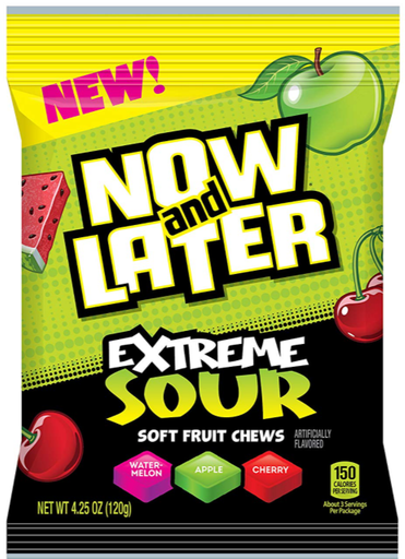 [Swee-All-SE-8019] Sweets & Candy Now & Later Extreme Sour Peg NPM 113g 12