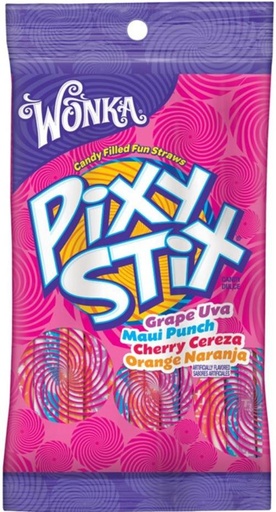 [Swee-All-SE-8057] Sweets & Candy Pixy Stix Peg Bag NPM 113g 12