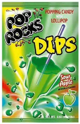 [Swee-All-SE-8065] Sweets & Candy Pop Rocks Dips Sour Apple  NPM 18g 18
