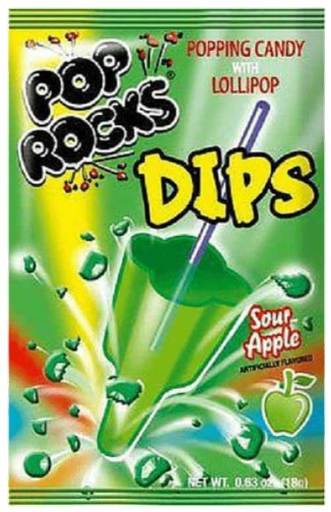[Swee-All-SE-8066] Sweets & Candy Pop Rocks Dips Sour Apple  NPM 18g 216