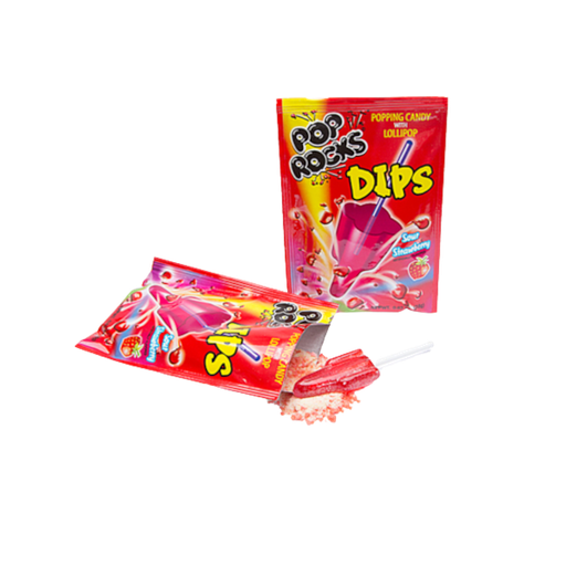 [Swee-All-SE-8067] Sweets & Candy Pop Rocks Dips Sour Strawberry NPM 18g 18