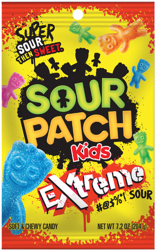 [Swee-All-SE-8104] Sweets & Candy Sour Patch Extreme Peg Bag NPM 204g 12