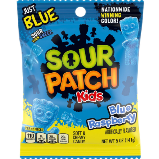 [Swee-All-SE-8107] Sweets & Candy Sour Patch Kids Blue Rapberry NPM 141g 12